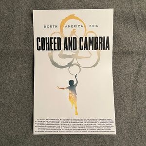 COHEED & CAMBRIA North America 2016 Tour Poster 11x17"